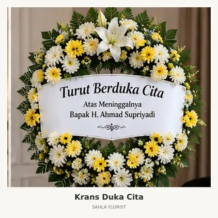 Krans Bunga Duka Marpoyan Damai